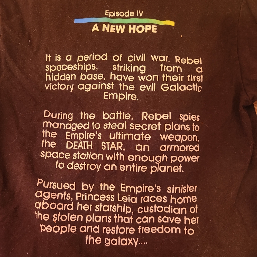 Star wars hoodie size small